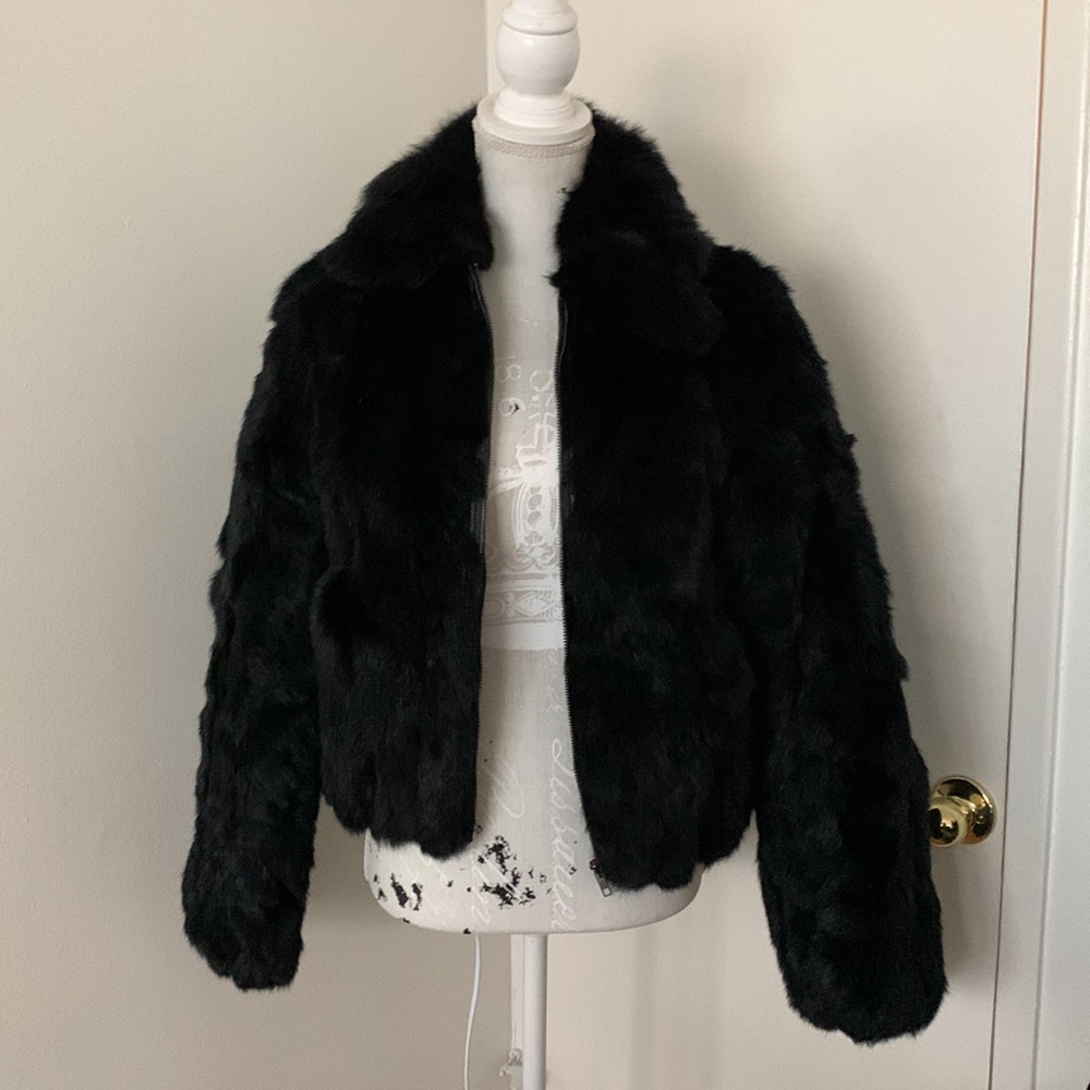Vintage Rabbit Fur Coat